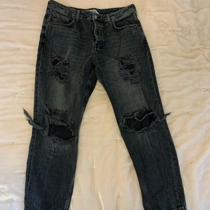 Washed black Topshop Hayden Jeans